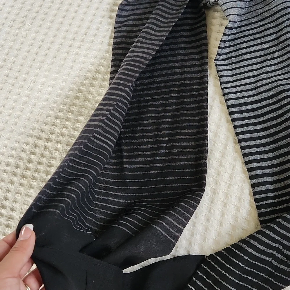 Ombre striped scarf Winter Fall Cozy contemporary Boys Mens Minimalist